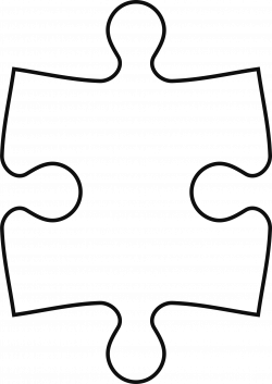 Clipart - Piece of puzzle (symetric)