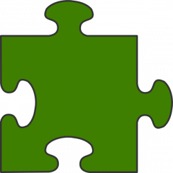 Green Border Puzzle Piece Top Clip Art at Clker.com - vector clip ...