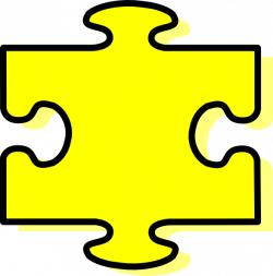 Yellow Puzzle Piece Clip Art at Clker.com - vector clip art online ...