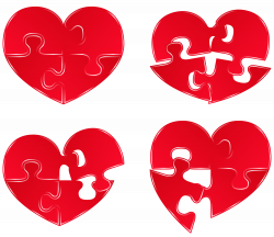 Puzzle Hearts PNG Clipart Picture | Gallery Yopriceville - High ...