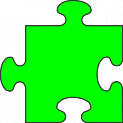 Green Puzzle Piece Clip Art at Clker.com - vector clip art ...