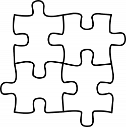 28+ Collection of Jigsaw Puzzle Clipart Black And White | High ...