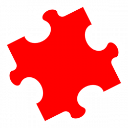 Red Jigsaw Clip Art at Clker.com - vector clip art online, royalty ...