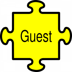 Jigsaw Guest Yellow Clip Art at Clker.com - vector clip art online ...