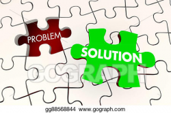 Stock Illustration - Problem solution solved puzzle piece ...