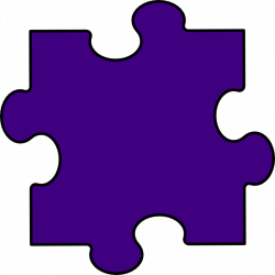 Purple Puzzle Piece Clip Art at Clker.com - vector clip art online ...