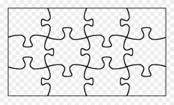 Jigsaw Puzzle Pieces Maker - Outline Of A Puzzle Clipart ...