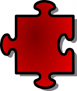 Jigsaw Red Puzzle Piece clip art Free vector in Open office ...