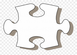 Puzzle Clipart Black And White - White Jigsaw Puzzle Piece ...