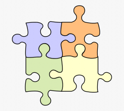 Piece Clipart Four - Four Interlocking Puzzle Pieces #39137 ...