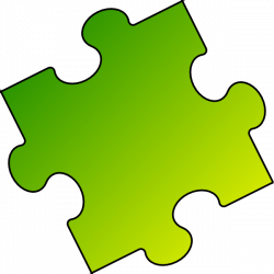 Yellow-green Puzzle Piece - Small Clip Art at Clker.com - vector ...
