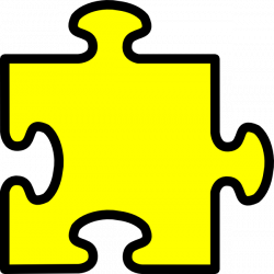 Yellow Puzzle Piece Clip Art at Clker.com - vector clip art online ...