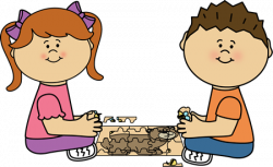 Kids Putting a Puzzle Together Clip Art | Postacie do opisania ...