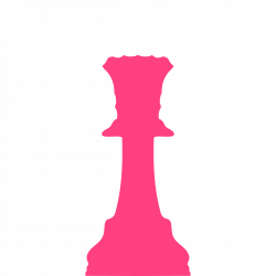 Clipart - Silhouette Staunton Chess Piece – Queen / Dama