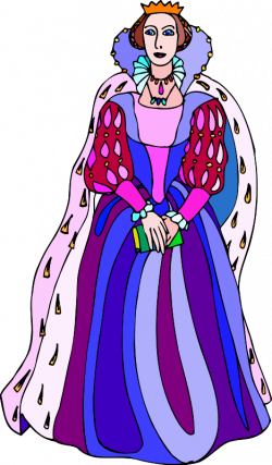 Clipart - Shakespeare characters - queen 2 (colour)