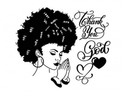 Amazon.com: Yetta Quiller Afro Woman Praying Lord Queen ...