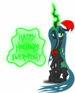 Image - Queen Chrysalis Christmas pony by artist-zimvader42.png | My ...