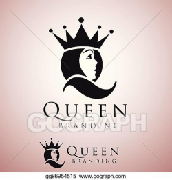 Vector Stock - Queen logo. Clipart Illustration gg86954515 ...