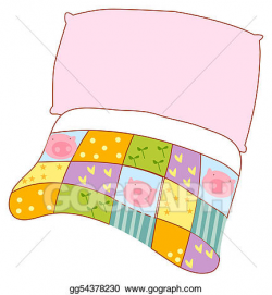 Clipart - Pillow and quilt. Stock Illustration gg54378230 ...
