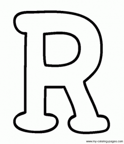 Coloring Capital Letters R | Appliques | Alphabet coloring ...