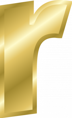 Clipart - Effect Letters alphabet gold
