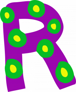 Clipart - Colourful alphabet - R