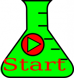 Flask Erlenmeyer Start Green Word Clip Art at Clker.com - vector ...