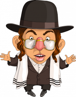 Jewish people Judaism Cartoon Illustration - Hat glasses Jews 782 ...