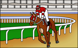 Download horse race course clipart Horse racing Clip art