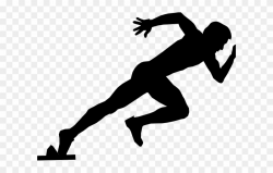 Racing Clipart Transparent - Running Man Silhouette - Png ...