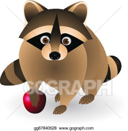 Vector Illustration - Racoon. EPS Clipart gg67840528 - GoGraph