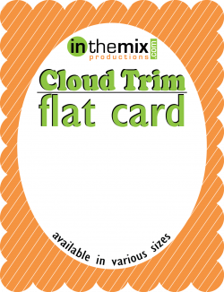 Cloud Trim Flat Card