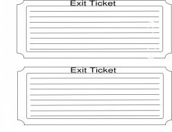 Printable Exit Ticket Template | Exit Ticket clip art ...