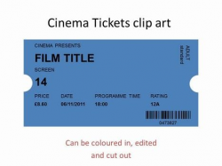 more clipart - cinema ticket | Things I like | Cinema ticket ...