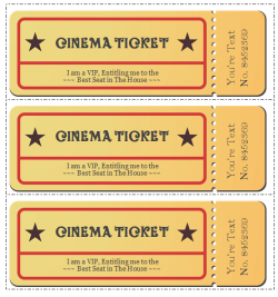Ticket Templates - Download 6 professional movie ticket ...