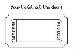 Raffle Ticket Out The Door Transparent & PNG Clipart Free ...