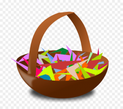 Easter Egg Background clipart - Basket, transparent clip art