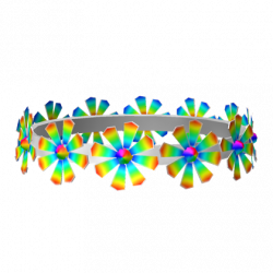 May Day Rainbow Flower Crown - Roblox