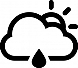 Cloud With Sun And A Raindrop Svg Png Icon Free Download (#6044 ...