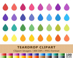 100 Teardrop Clipart, Tear Drop Clip Art, Hydrate Water Drop ...