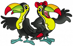Animals Clip Art by Phillip Martin, Two Toucans