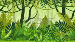 amazon rainforest: Seamless nature jungle cartoon landscape ...
