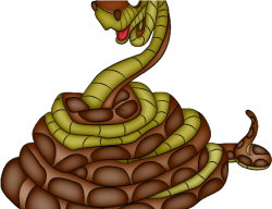 Rattlesnake Clipart Zoo Animal - Kaa Jungle Book Characters ...
