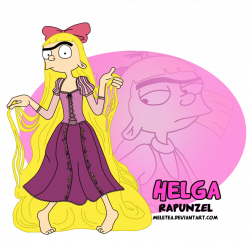 Hey Princess! - Helga as Rapunzel by Meletea on DeviantArt