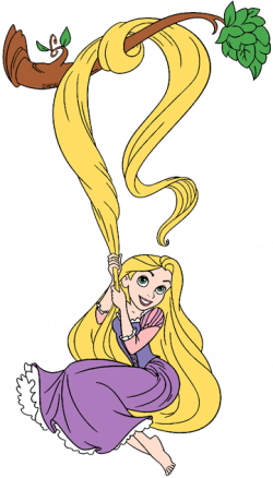 Clip art of Rapunzel just hanging out #tangled ...