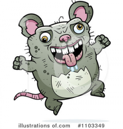 Ugly Rat Clipart #1103349 - Illustration by Cory Thoman