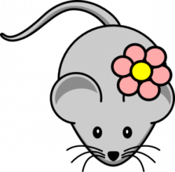 Rat With Flower Clip Art at Clker.com - vector clip art ...