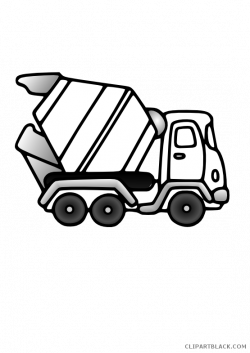 Toy Truck Transportation free black white clipart images ...