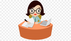 Clerk Royalty-free Receptionist Clip art - MS Secretary Cliparts png ...