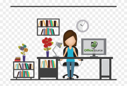 Receptionist Clipart Office Helper - Death Among The Roses ...